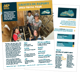Image of one page annual report